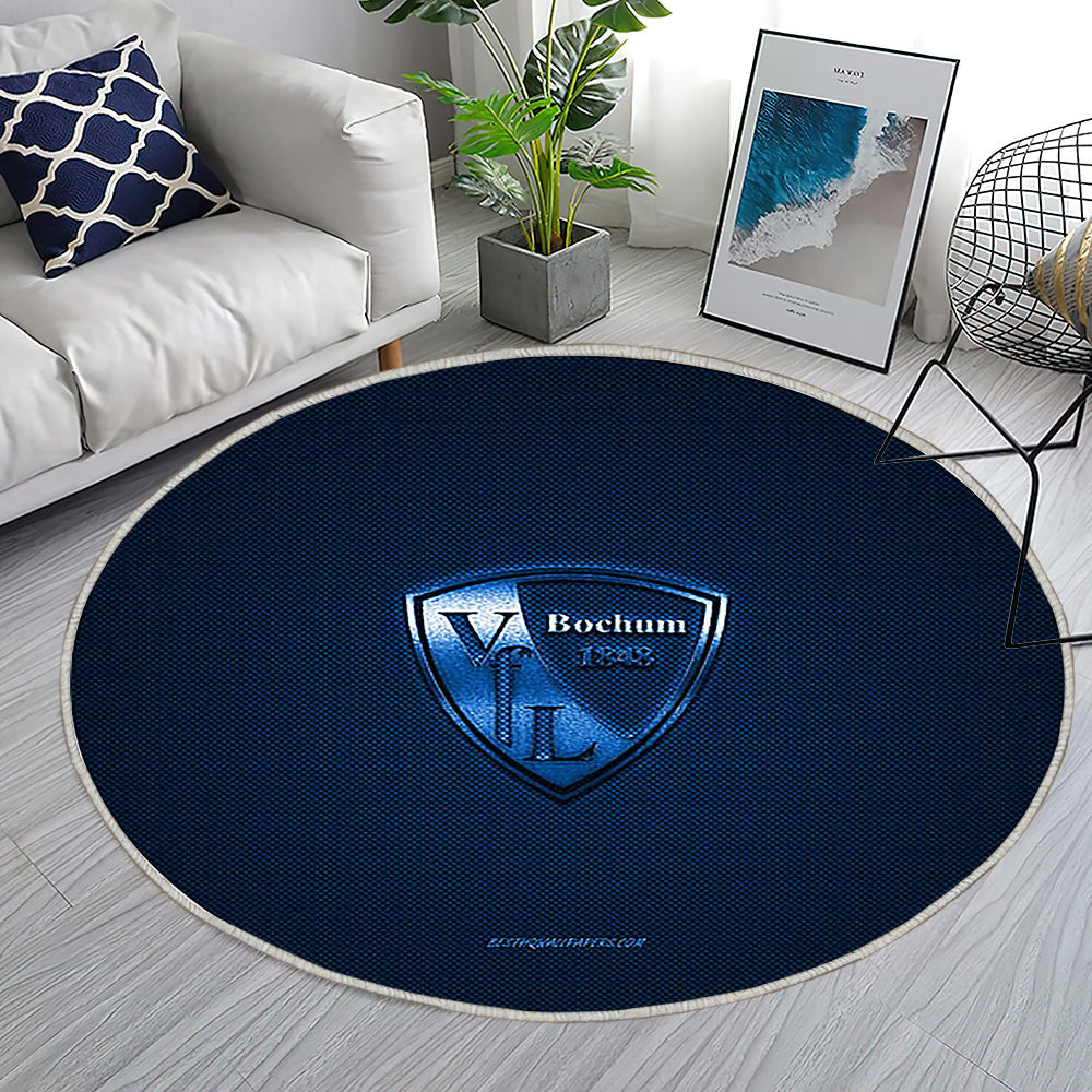 Vfl Bochum Teppich Rund, Teppiche - Deutscher Fußballverein Outdoor Teppich Rund, Bundesliga 2 Teppich Wohnzimmer, Carpet, Rug