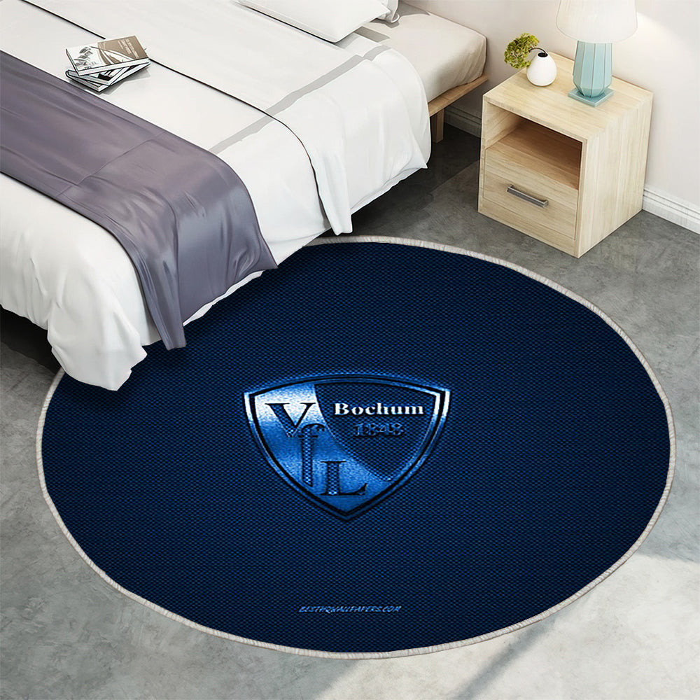 Vfl Bochum Teppich Rund, Teppiche - Deutscher Fußballverein Outdoor Teppich Rund, Bundesliga 2 Teppich Wohnzimmer, Carpet, Rug