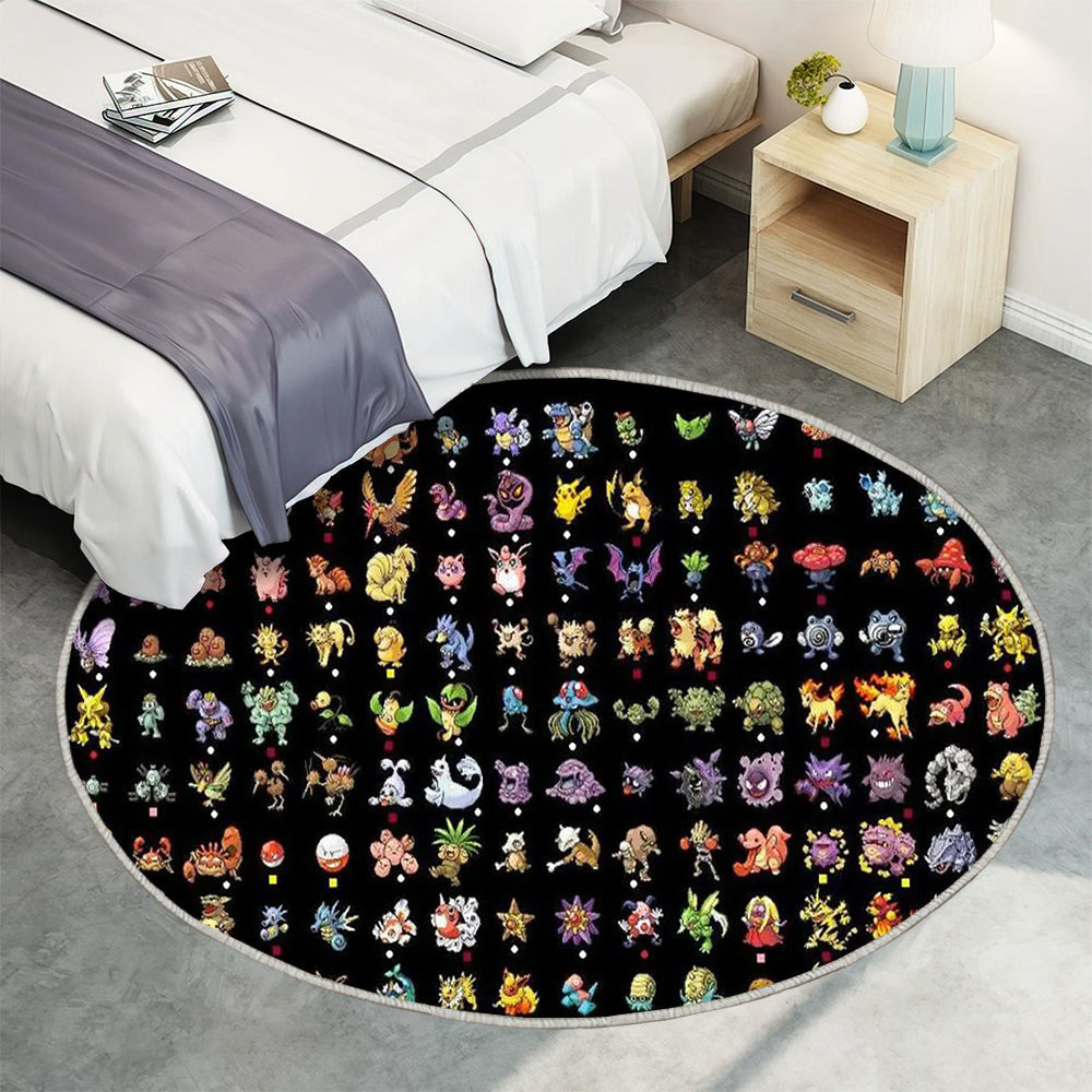 Kannst du all diese Pokémon noch benennen? Teppich Rund, Teppiche - Outdoor Teppich Rund, Teppich Wohnzimmer, Carpet, Rug