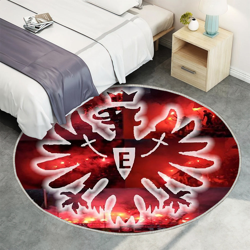 Eintracht Frankfurt 02 Teppich Rund, Teppiche - Outdoor Teppich Rund, Teppich Wohnzimmer, Carpet, Rug