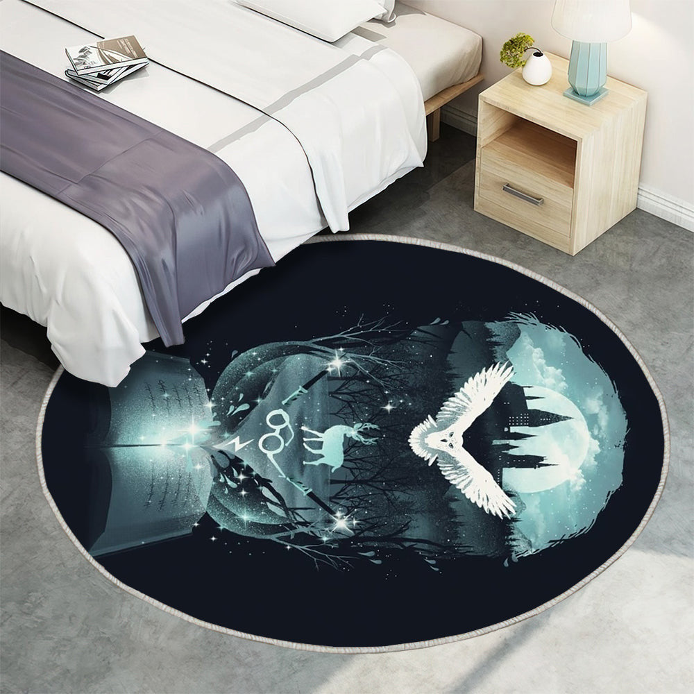 Harry Potter für immer Teppich Rund, Teppiche - Harry Potter Outdoor Teppich Rund, Teppich Wohnzimmer, Carpet, Rug