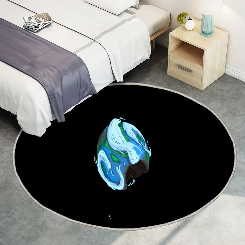 Welt von Ooo Teppich Rund, Teppiche - Abenteuer Zeit Outdoor Teppich Rund, apokalyptisch Teppich Wohnzimmer, Carpet, Rug