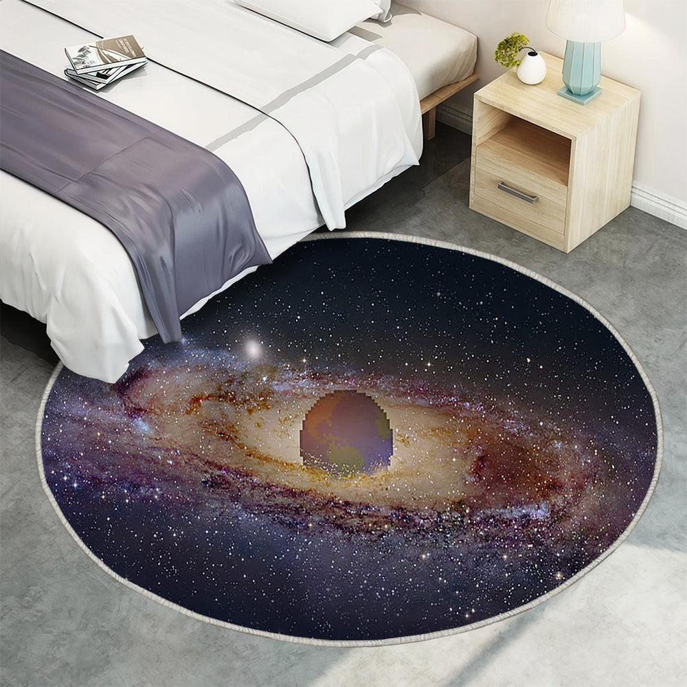 Science Fiction Teppich Rund, Teppiche - Galaxis Outdoor Teppich Rund, Minecraft Teppich Wohnzimmer, Carpet, Rug