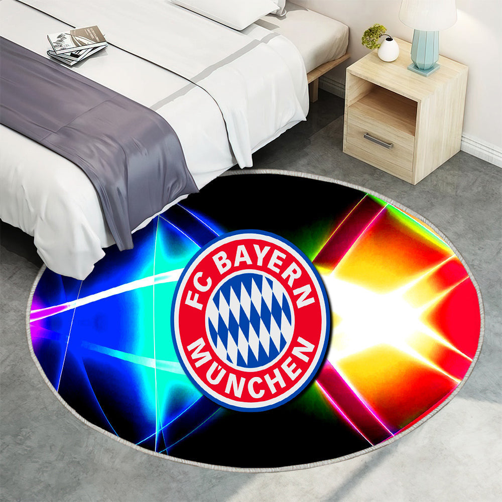 wallpaper bayern münchen,fahne,grafik,emblem Teppich Rund, Teppiche - Outdoor Teppich Rund, Teppich Wohnzimmer, Carpet, Rug
