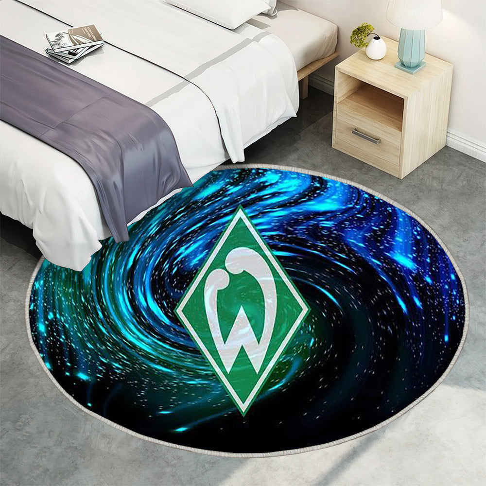 Werder Bremen Teppich Rund, Teppiche - Outdoor Teppich Rund, Teppich Wohnzimmer, Carpet, Rug