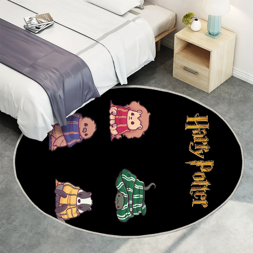 Süße Hp Tiere Teppich Rund, Teppiche - Harry Outdoor Teppich Rund, Harry Potter Teppich Wohnzimmer, Carpet, Rug