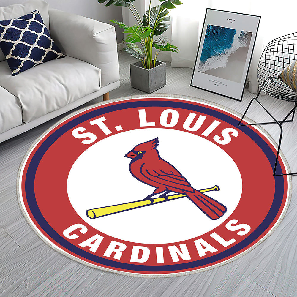 St. Louis Cardinals Circle Teppich Rund, Teppiche - Outdoor Teppich Rund, Teppich Wohnzimmer, Carpet, Rug