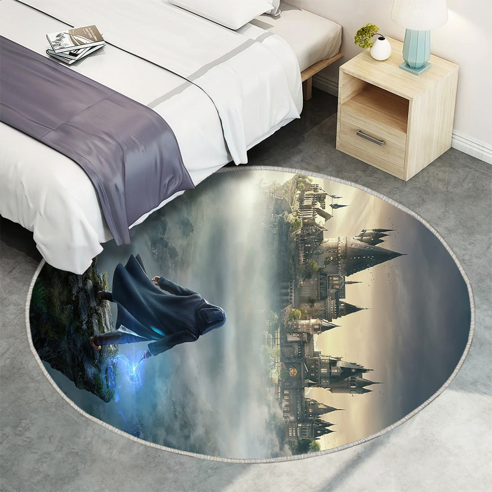 Das Vermächtnis von Hogwarts, Harry Potter Teppich Rund, Teppiche - Outdoor Teppich Rund, Teppich Wohnzimmer, Carpet, Rug