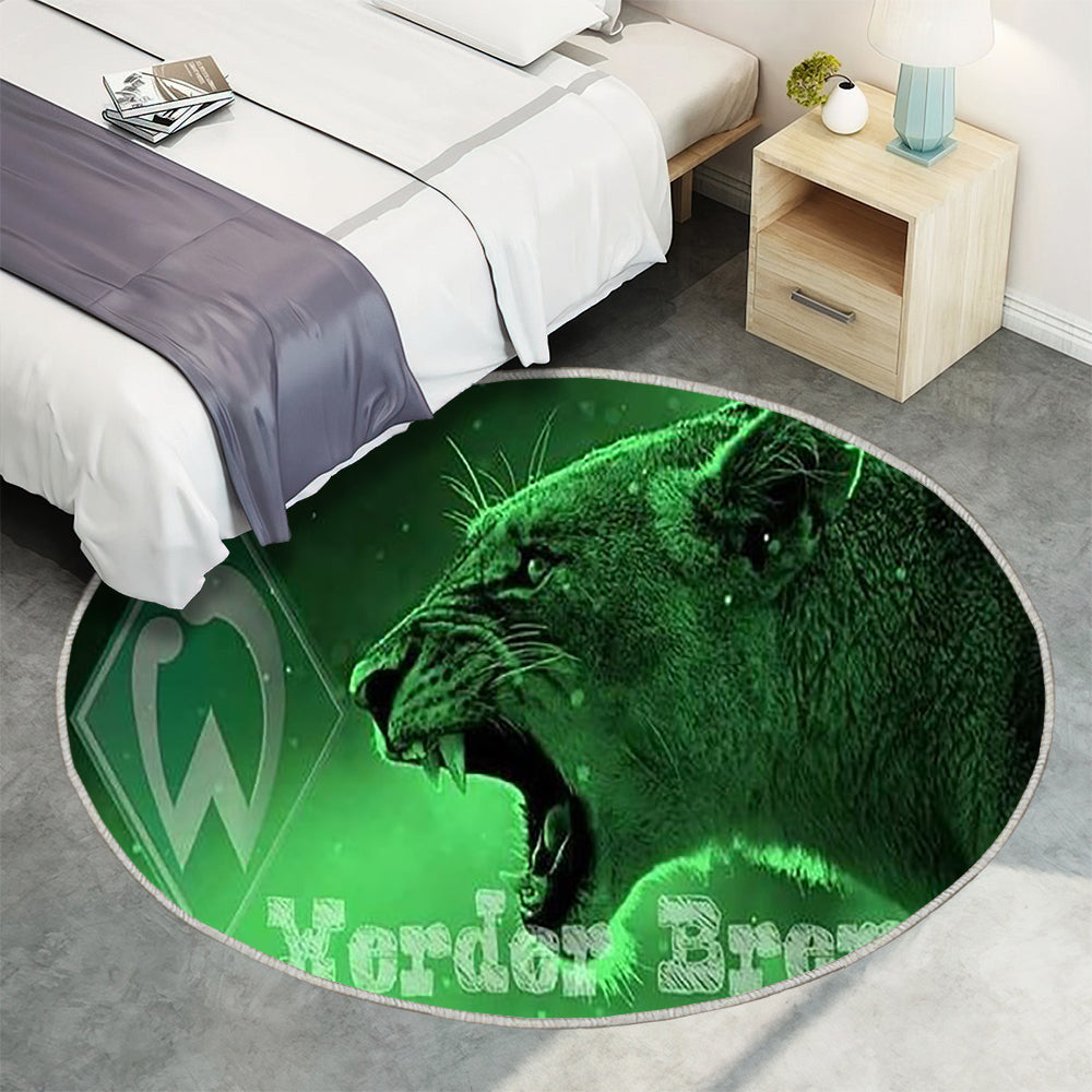Mein SVW Tiger Teppich Rund, Teppiche - Outdoor Teppich Rund, Teppich Wohnzimmer, Carpet, Rug