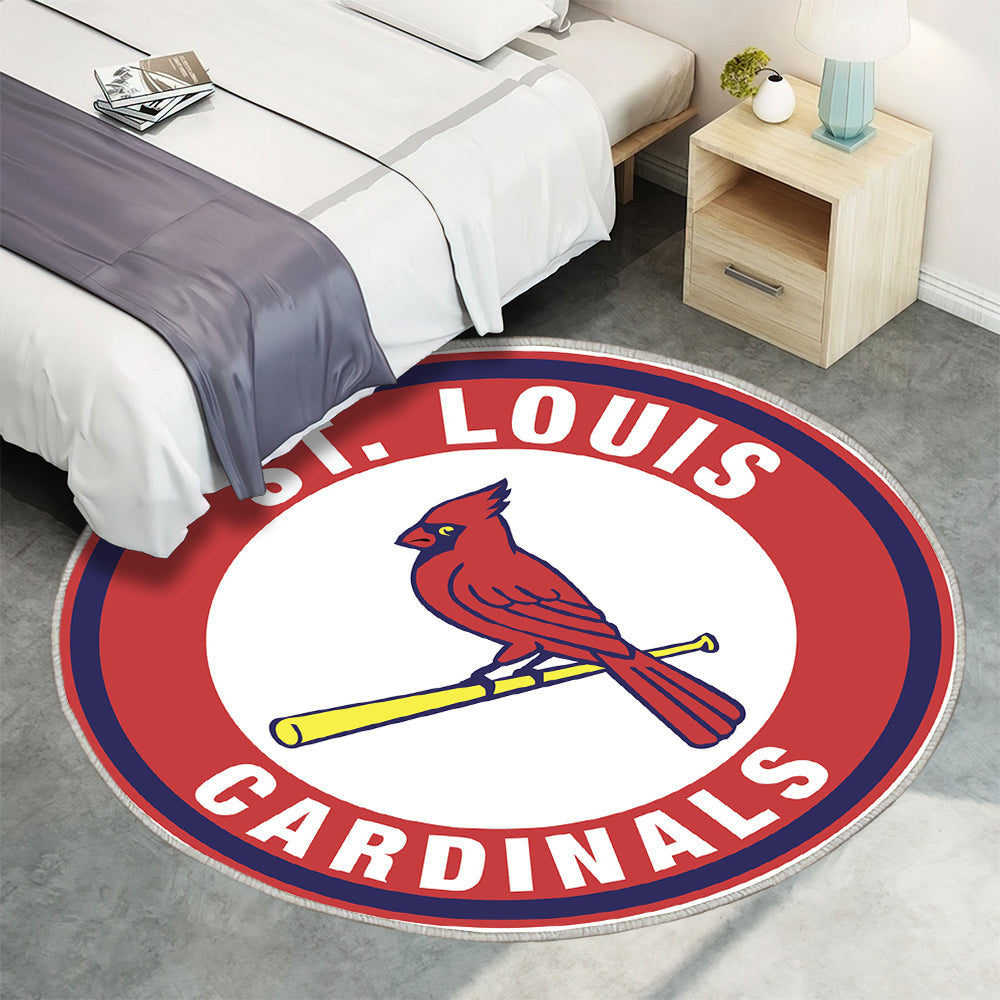 St. Louis Cardinals Circle Teppich Rund, Teppiche - Outdoor Teppich Rund, Teppich Wohnzimmer, Carpet, Rug