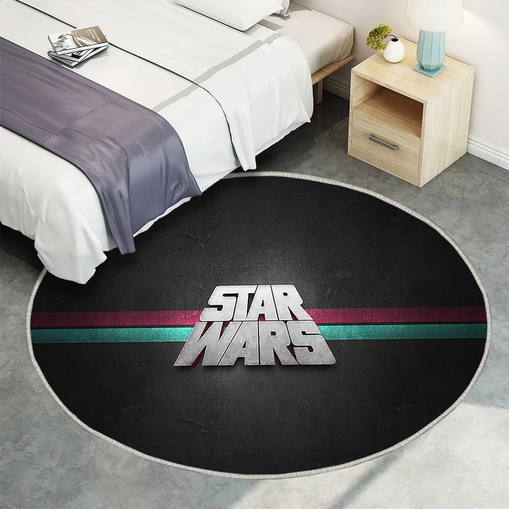 Star Wars Logo Teppich Rund, Teppiche - Stern Outdoor Teppich Rund, Kriege Teppich Wohnzimmer, Carpet, Rug