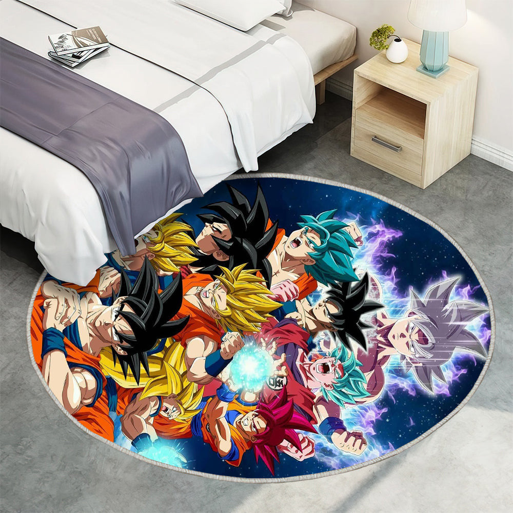 GOKU FORMULARE Teppich Rund, Teppiche - Ball Outdoor Teppich Rund, Drachen Teppich Wohnzimmer, Carpet, Rug