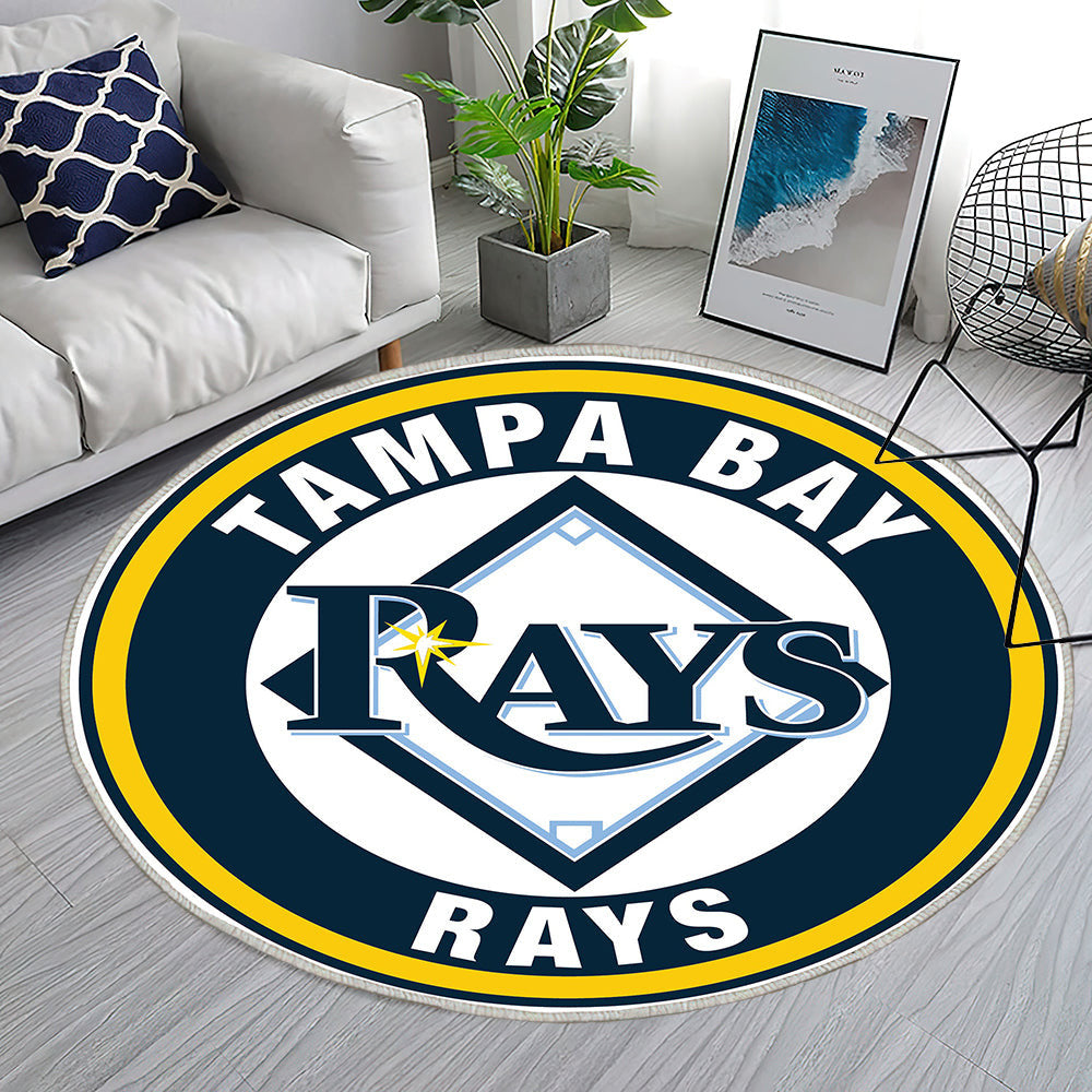 Tampa Bay Rays Logo Kreis Teppich Rund, Teppiche - Outdoor Teppich Rund, Teppich Wohnzimmer, Carpet, Rug
