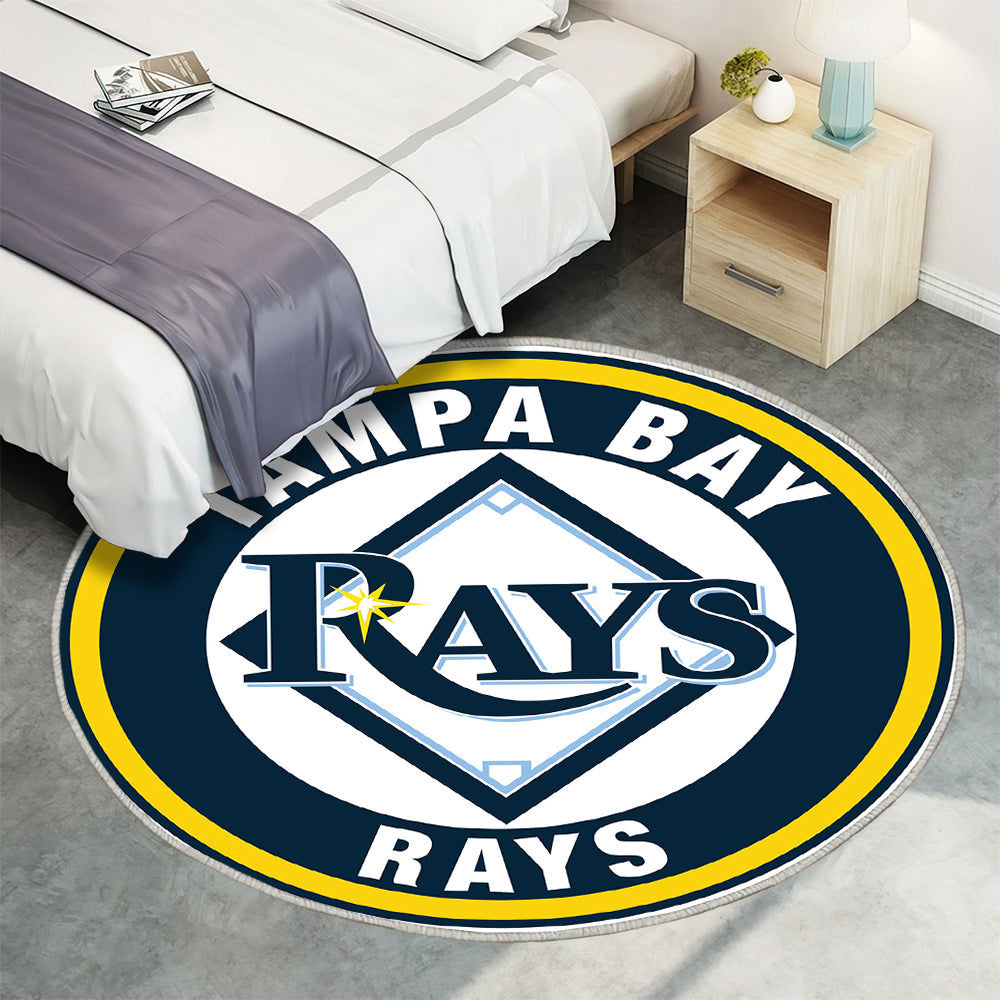 Tampa Bay Rays Logo Kreis Teppich Rund, Teppiche - Outdoor Teppich Rund, Teppich Wohnzimmer, Carpet, Rug