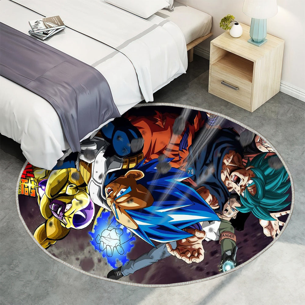 Dragon Ball super Teppich Rund, Teppiche - Anime Outdoor Teppich Rund, Ball Teppich Wohnzimmer, Carpet, Rug