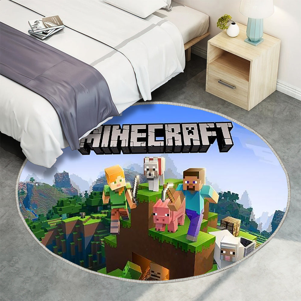 Ultimativer Leitfaden für Eltern zu Minecraft Teppich Rund, Teppiche - Outdoor Teppich Rund, Teppich Wohnzimmer, Carpet, Rug