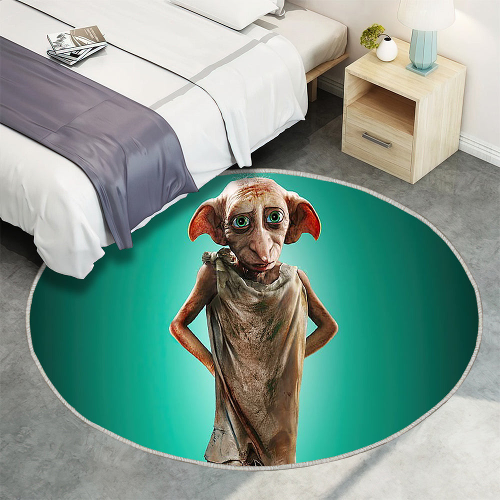 Hauself Dobby in Harry Potter und Phantastische Tierwesen 2 Teppich Rund, Teppiche - Dobby Outdoor Teppich Rund, Harry Teppich Wohnzimmer, Carpet, Rug