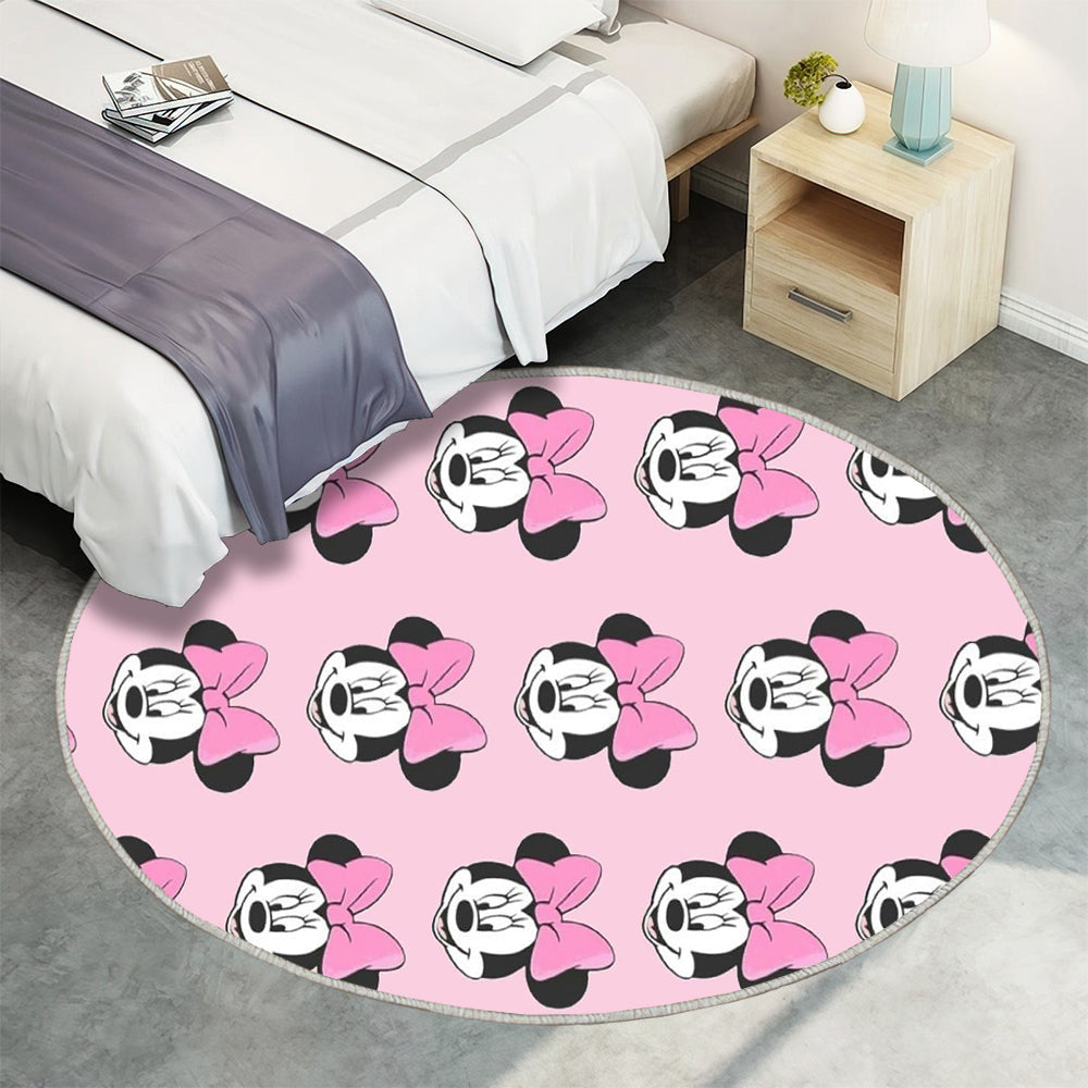 Minni Teppich Rund, Teppiche - niedlich Outdoor Teppich Rund, Disney Teppich Wohnzimmer, Carpet, Rug