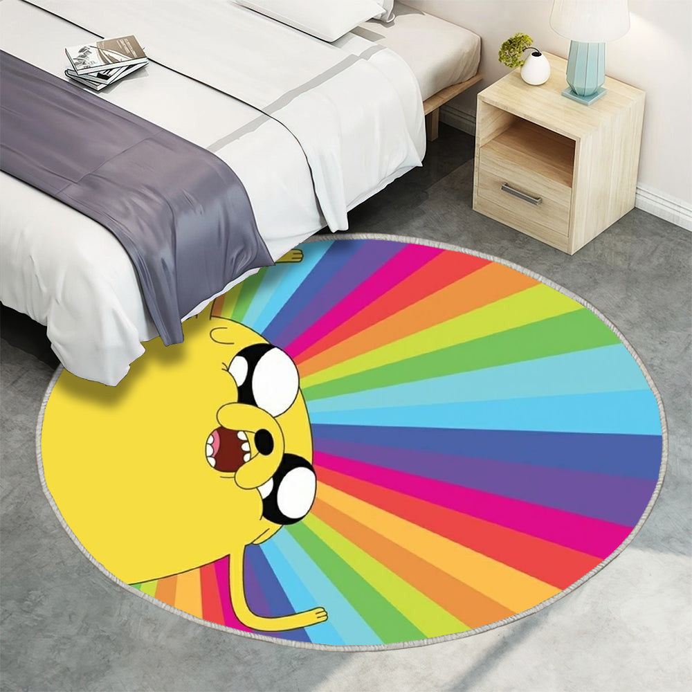 Jake Stellen Sie sich vor Teppich Rund, Teppiche - Abenteuer Outdoor Teppich Rund, komisch Teppich Wohnzimmer, Carpet, Rug