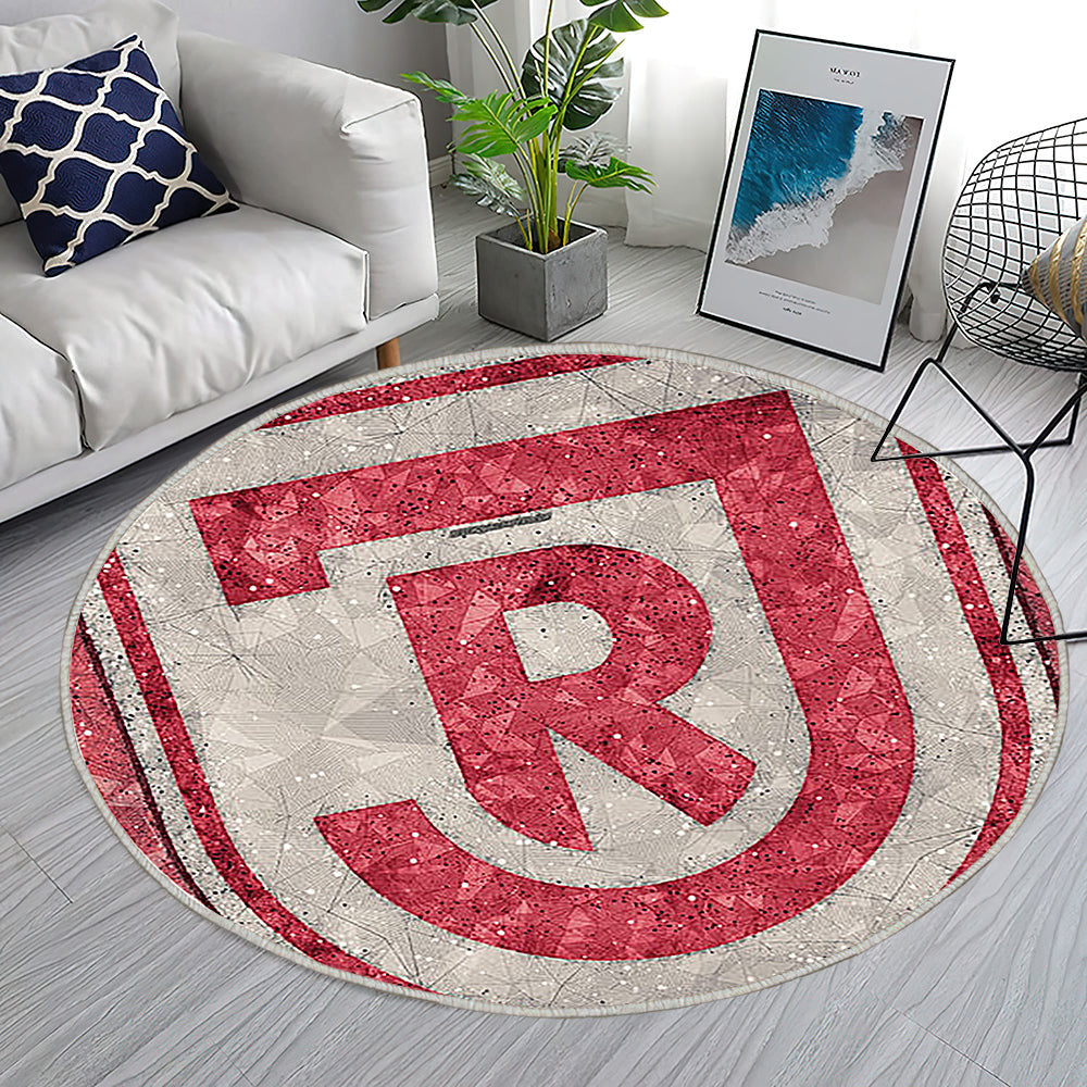 Ssv Jahn Regensburg Deutscher Fußballverein Teppich Rund, Teppiche - Kreativ Outdoor Teppich Rund, Geometrische Kunst Teppich Wohnzimmer, Carpet, Rug
