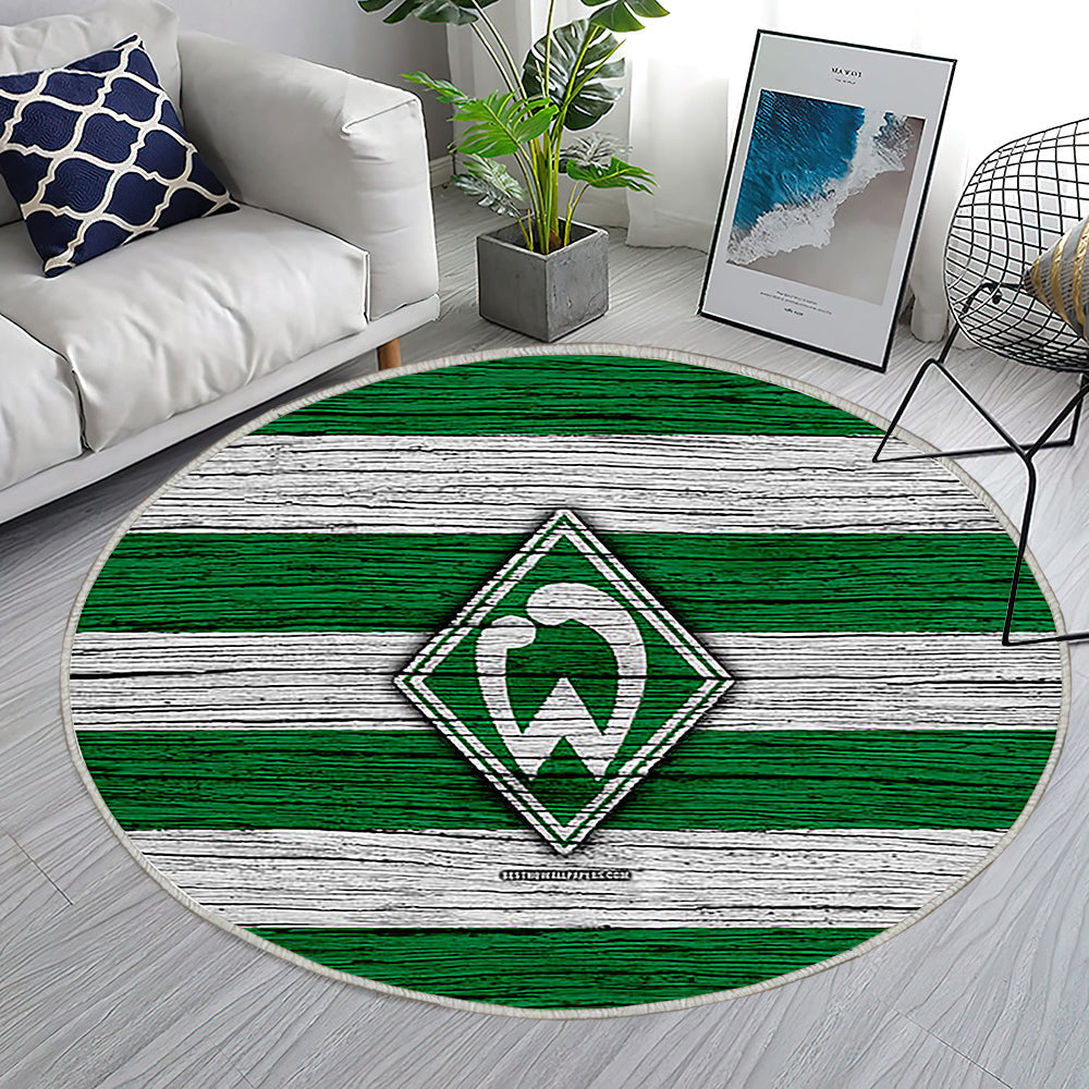 Werder Bremen Bundesliga Teppich Rund, Teppiche - Deutschland Outdoor Teppich Rund, Fußball Teppich Wohnzimmer, Carpet, Rug