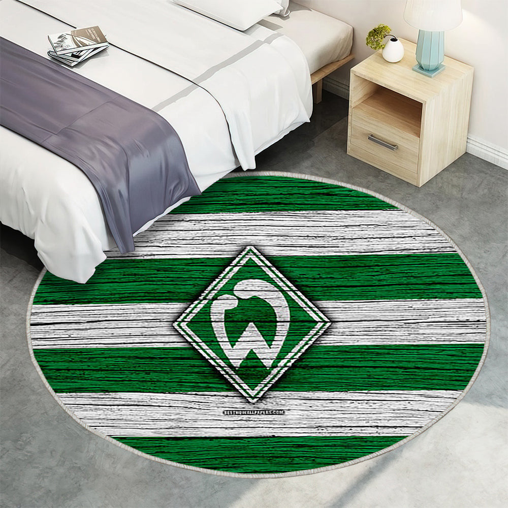 Werder Bremen Bundesliga Teppich Rund, Teppiche - Deutschland Outdoor Teppich Rund, Fußball Teppich Wohnzimmer, Carpet, Rug