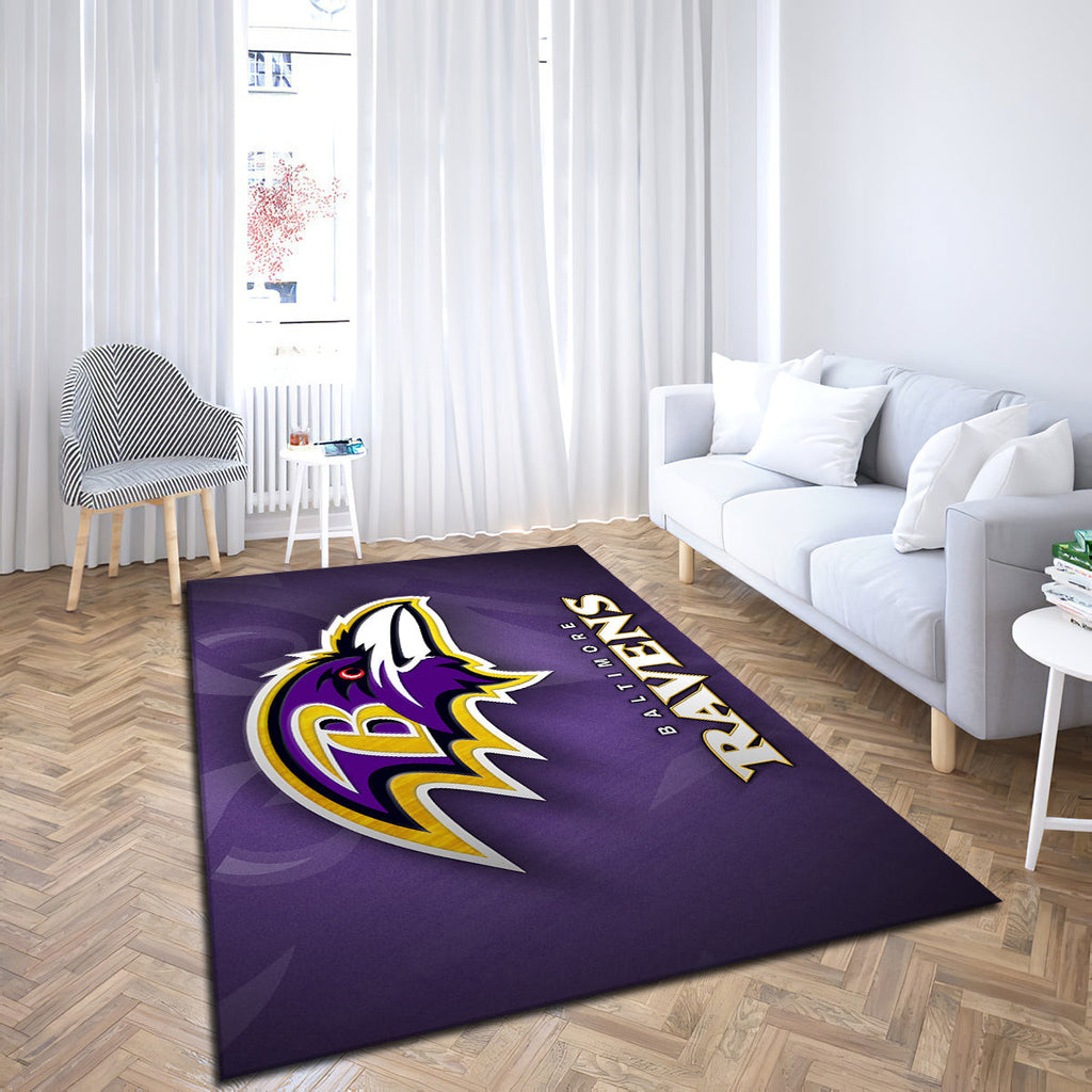 Baltimore Ravens Skyline Nfl Team Logos teppich, teppiche - teamlogos outdoor teppich, teppich wohnzimmer , Küchenteppich, kinderzimmer, modern