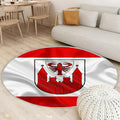 Cottbuser Fahne Seideneffekt Teppich Rund, Teppiche - Seidenfahne Outdoor Teppich Rund, Deutsche Stadt Teppich Wohnzimmer, Carpet, Rug