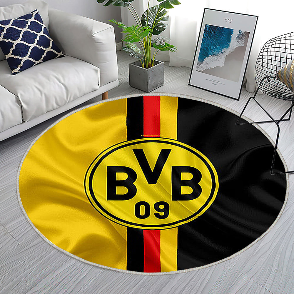 Borussia Dortmund Teppich Rund, Teppiche - Deutsche Fußball Liga Outdoor Teppich Rund, Deutschland Teppich Wohnzimmer, Carpet, Rug