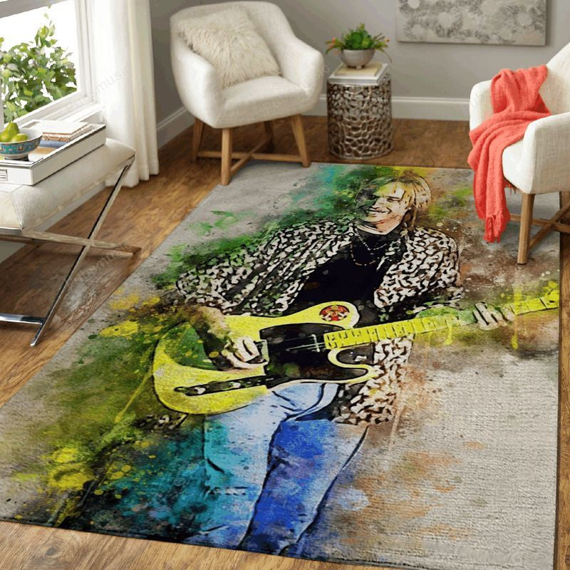 Tom Petty Music World Art Teppich, Teppiche - Outdoor Teppich, Teppich Wohnzimmer, Küchenteppich, Kinderzimmer, Modern