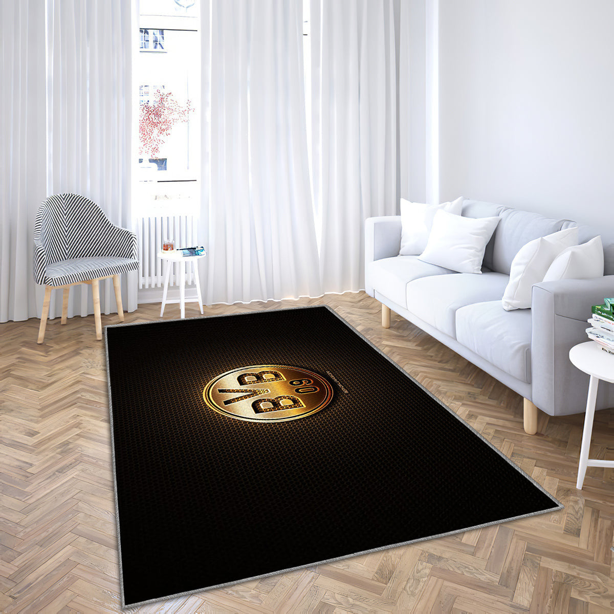 Borussia Dortmund Fc Teppich, Teppiche - Glitzer-Logo Outdoor Teppich, Teppich Wohnzimmer, Küchenteppich, Kinderzimmer, Modern 1