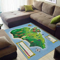 Jurassic Park Map teppich, teppiche - outdoor teppich, teppich wohnzimmer, Küchenteppich, kinderzimmer, modern