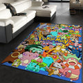Pokemon Family teppich, teppiche - Pokémon Familie outdoor teppich, teppich wohnzimmer , Küchenteppich, kinderzimmer, modern