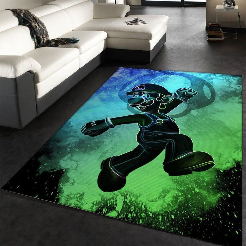 Super Mario Luigi 2 Teppich, Teppiche - Outdoor Teppich, Teppich Wohnzimmer, Küchenteppich, Kinderzimmer, Modern