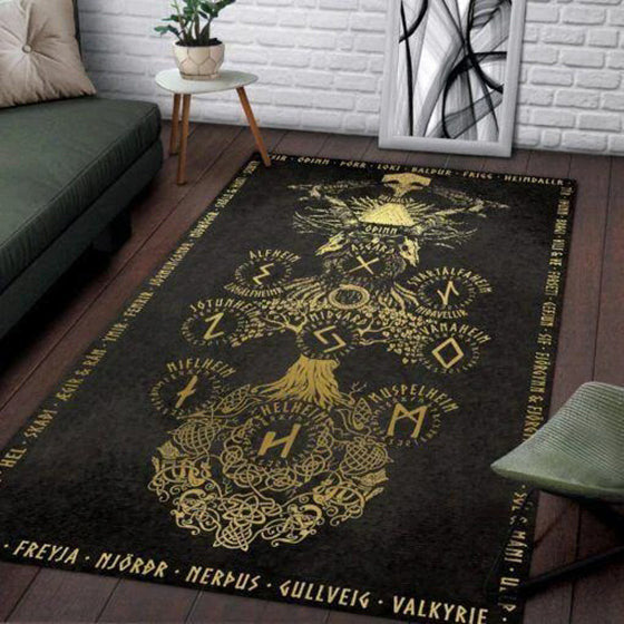 Yggdrasil nordische Mythologie Bereich teppich, teppiche - outdoor teppich, teppich wohnzimmer, Küchenteppich, kinderzimmer, modern