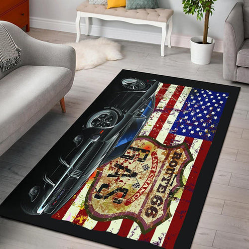 1969 Dodge Charger American Flag teppich, teppiche - Amerikanische Flagge outdoor teppich, teppich wohnzimmer, Küchenteppich, modern