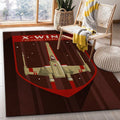 X Wing Star Wars Movie Teppich, Teppiche - Outdoor Teppich, Teppich Wohnzimmer, Küchenteppich, Kinderzimmer, Modern