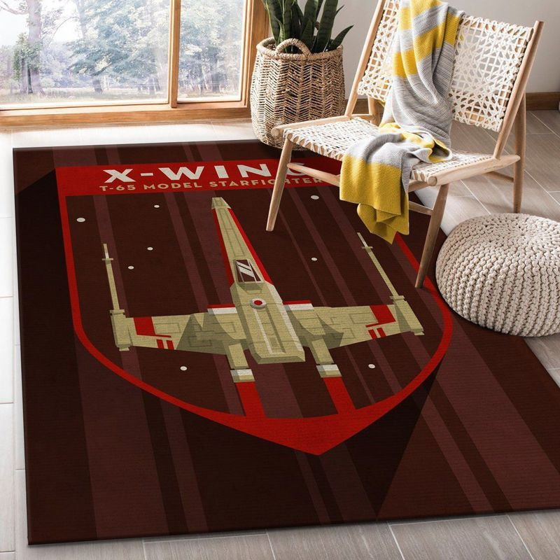 X Wing Star Wars Movie Teppich, Teppiche - Outdoor Teppich, Teppich Wohnzimmer, Küchenteppich, Kinderzimmer, Modern