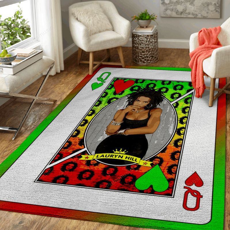 Queen Lauryn Hill Queens Of Music Art Teppich, Teppiche - Outdoor Teppich, Teppich Wohnzimmer, Küchenteppich, Kinderzimmer, Modern