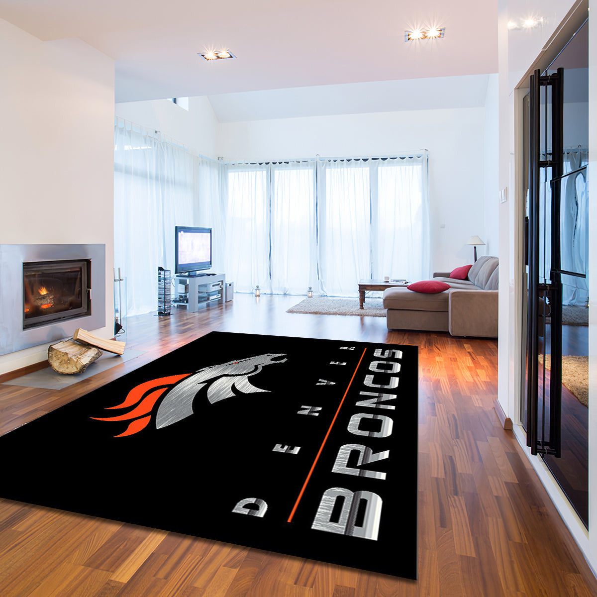 Denver Broncos Imperial Chrome teppich, teppiche - chrom outdoor teppich, teppich wohnzimmer , Küchenteppich, kinderzimmer, modern