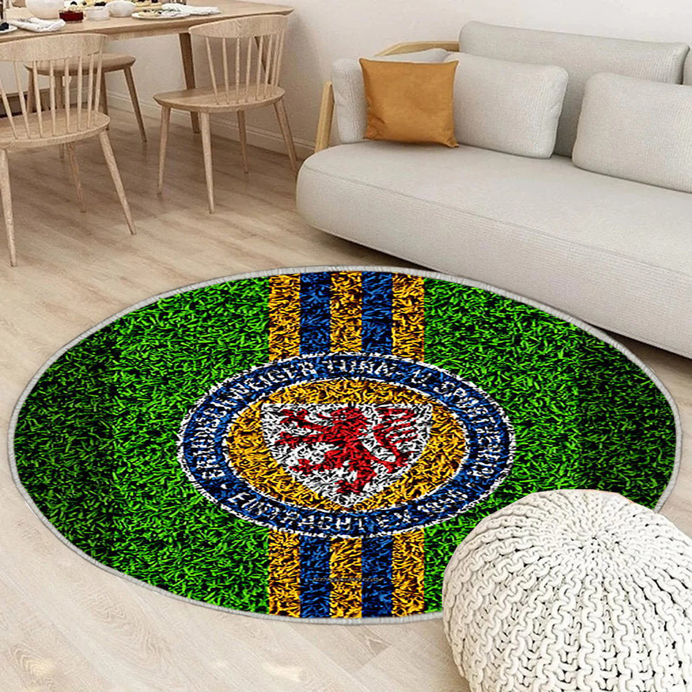 Eintracht Braunschweig Fc Deutscher Fußballverein Teppich Rund, Teppiche - Fußballrasen Outdoor Teppich Rund, Teppich Wohnzimmer, Carpet, Rug