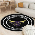 Bundesstaat Minnesota Mankato Mavericks Hockey Puck Teppich Rund, Teppiche - Outdoor Teppich Rund, Teppich Wohnzimmer, Carpet, Rug