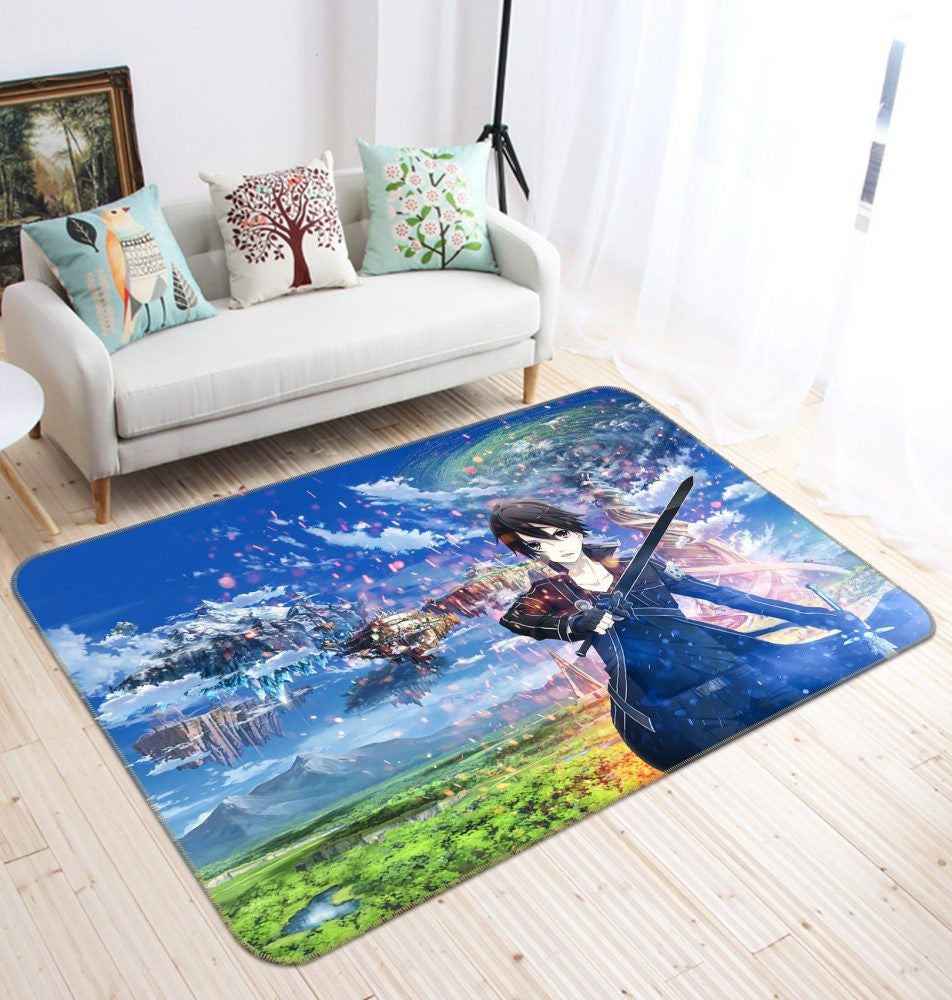 Sword Art Online Anime 30 Teppich, Teppiche - Outdoor Teppich, Teppich Wohnzimmer, Küchenteppich, Kinderzimmer, Modern