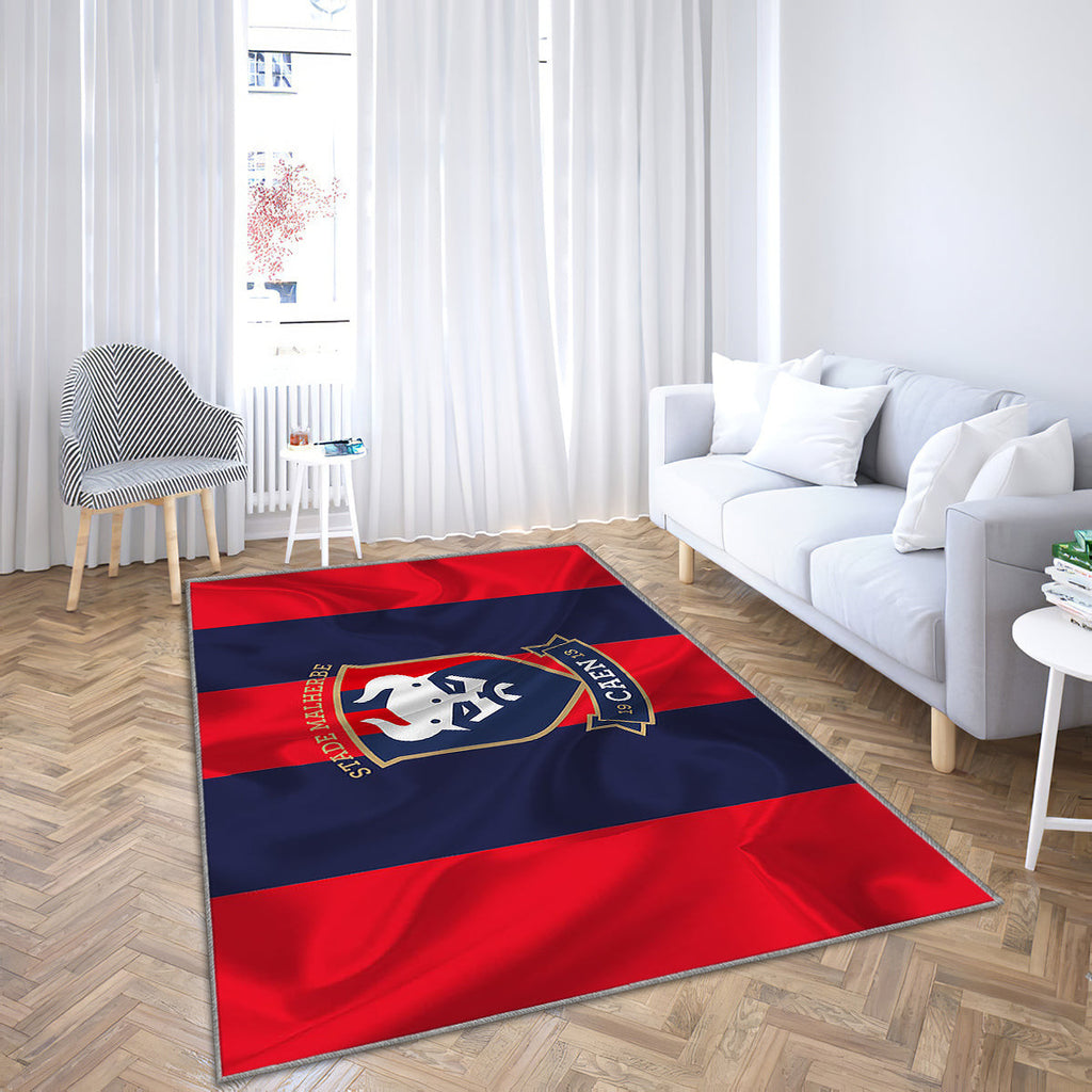Caen Fc Teppich, Teppiche - Emblem Outdoor Teppich, Teppich Wohnzimmer, Küchenteppich, Kinderzimmer, Modern