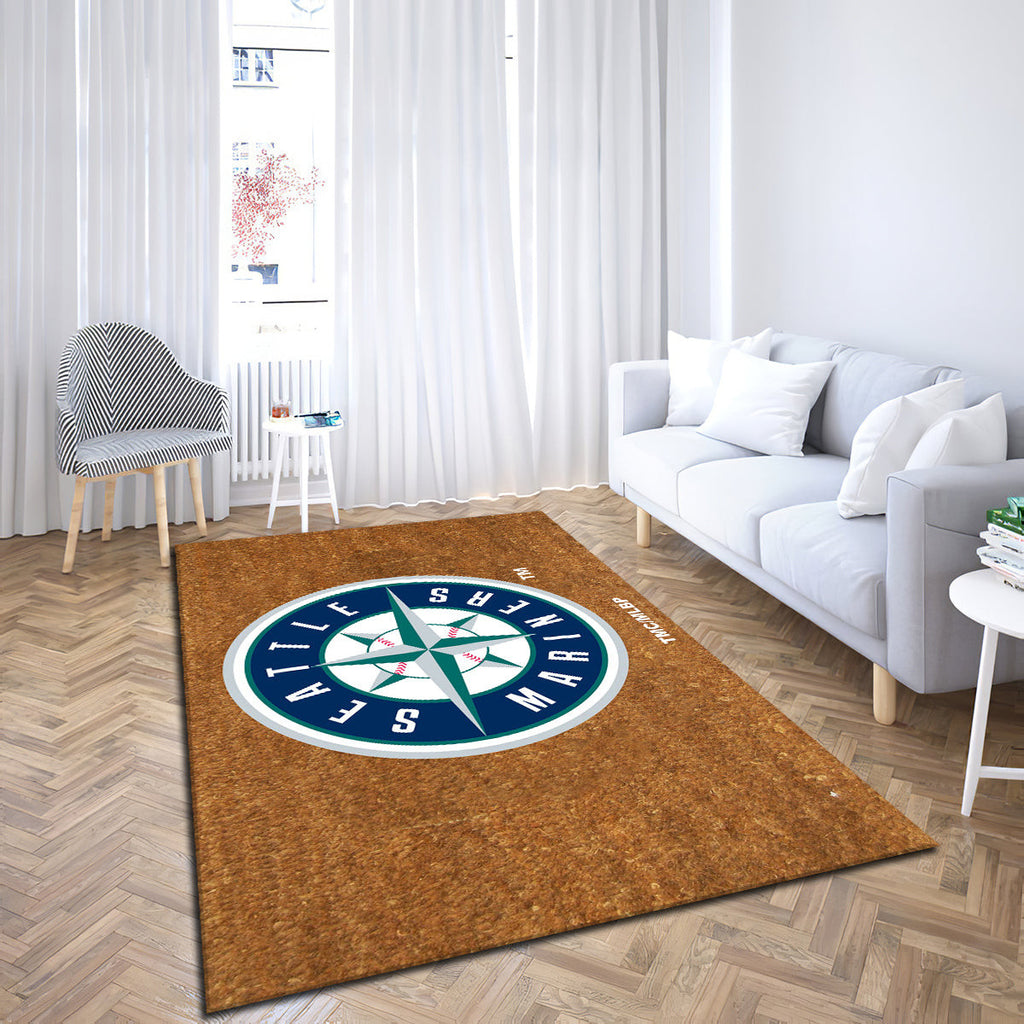 Seattle Mariners Logo Coir teppich, teppiche - mit Seefahrer Logo outdoor teppich, teppich wohnzimmer , Küchenteppich, kinderzimmer, modern