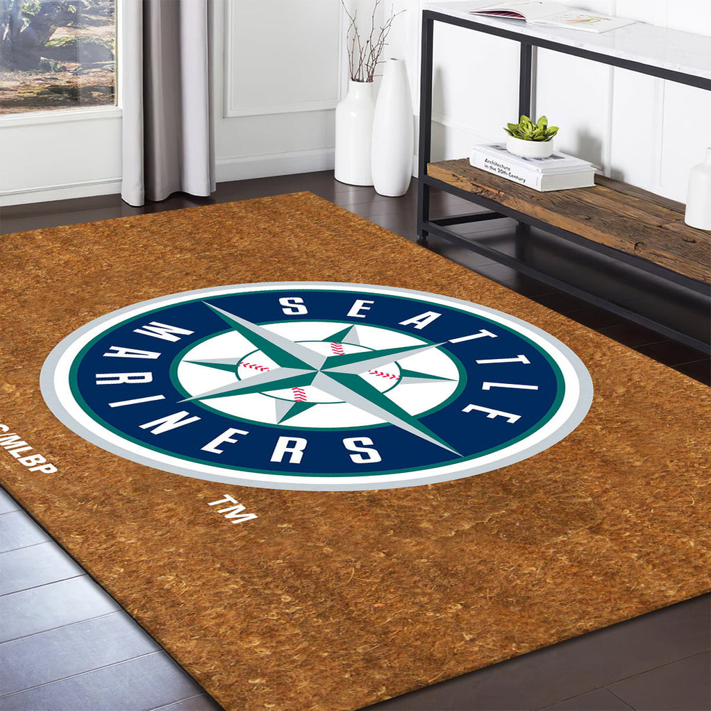 Seattle Mariners Logo Coir teppich, teppiche - mit Seefahrer Logo outdoor teppich, teppich wohnzimmer , Küchenteppich, kinderzimmer, modern
