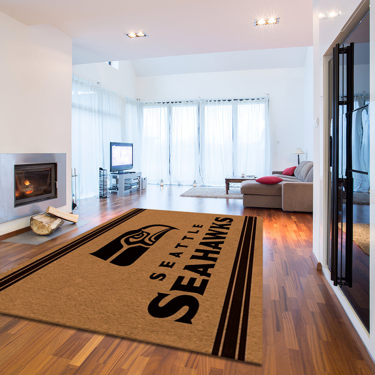 Seattle Seahawks Logo Turf teppich, teppiche - Rasen outdoor teppich, teppich wohnzimmer , Küchenteppich, kinderzimmer, modern