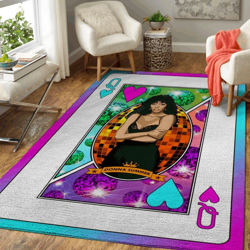 Queen Donna Summer Queens Of Music Art Teppich, Teppiche - Outdoor Teppich, Teppich Wohnzimmer, Küchenteppich, Kinderzimmer, Modern