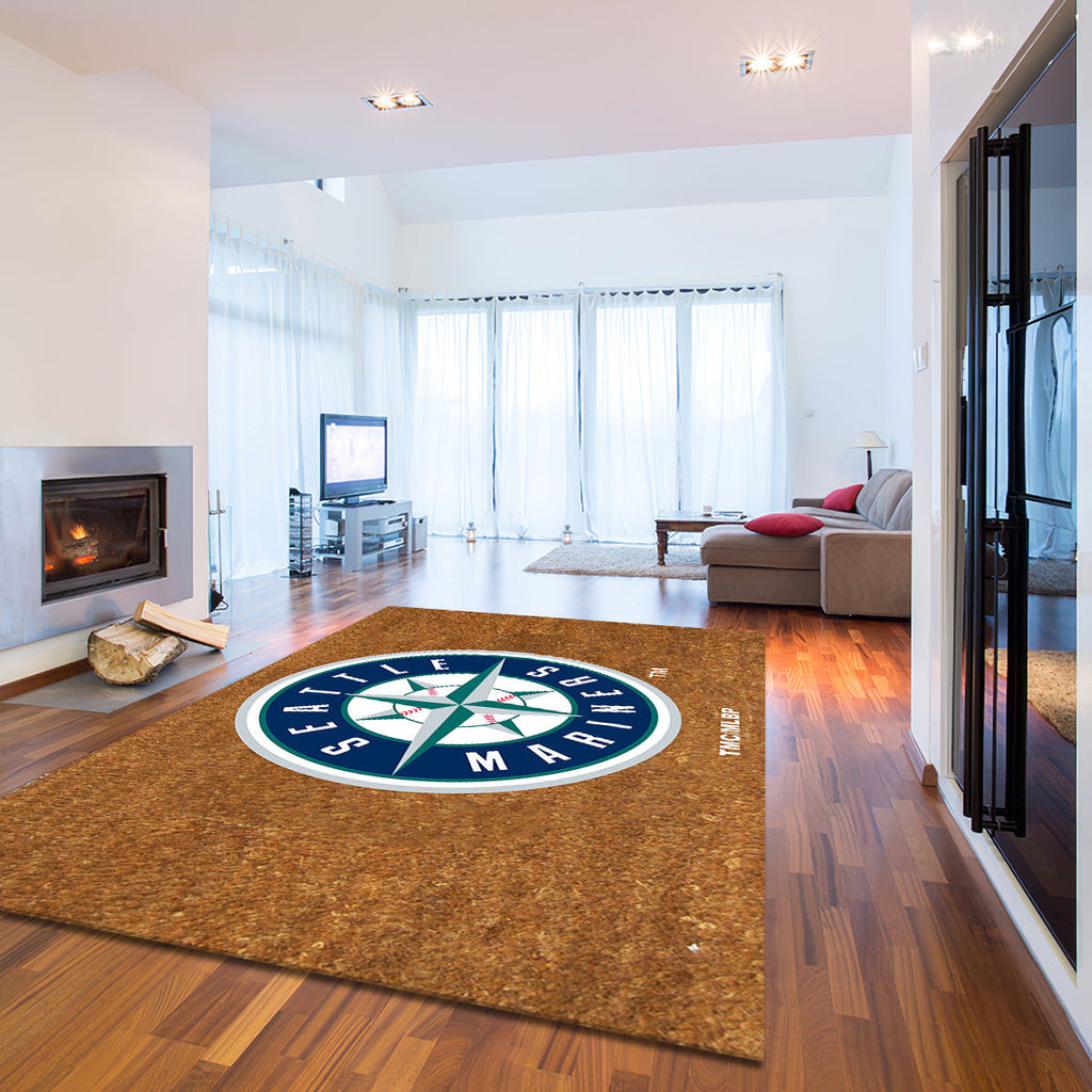 Seattle Mariners Logo Coir teppich, teppiche - mit Seefahrer Logo outdoor teppich, teppich wohnzimmer , Küchenteppich, kinderzimmer, modern
