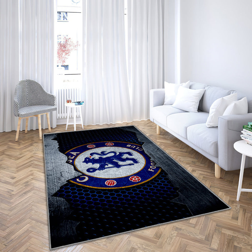 Chelsea FC Fußballteppich, Teppiche – Premier League Outdoor-Teppich, Wohnzimmerteppich, Küchenteppich, Kinderzimmer, modern